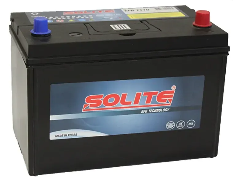 Solite EFB Asia T110 6СТ90 D31L 12В 90Ач 880А, ОП, стандартные клеммы