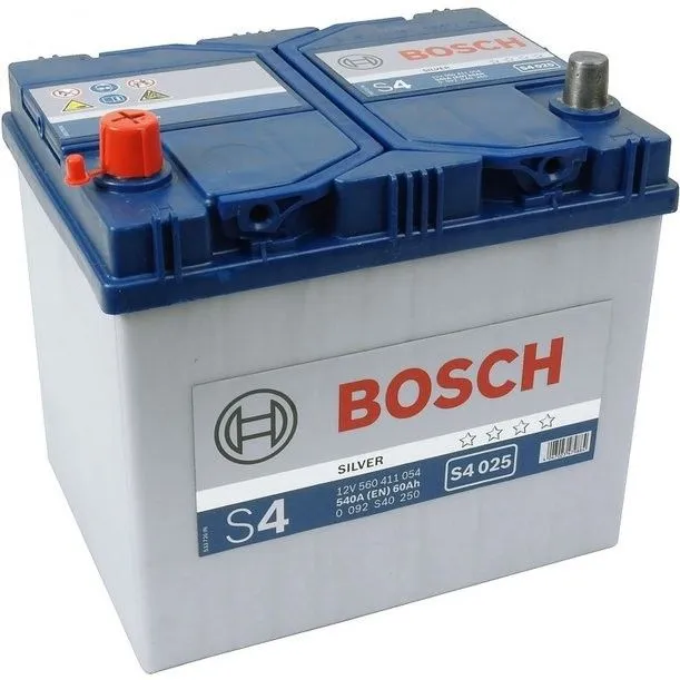 Bosch Silver S4 025 60Ач 540А 0 092 S40 250, ПП, стандартные клеммы