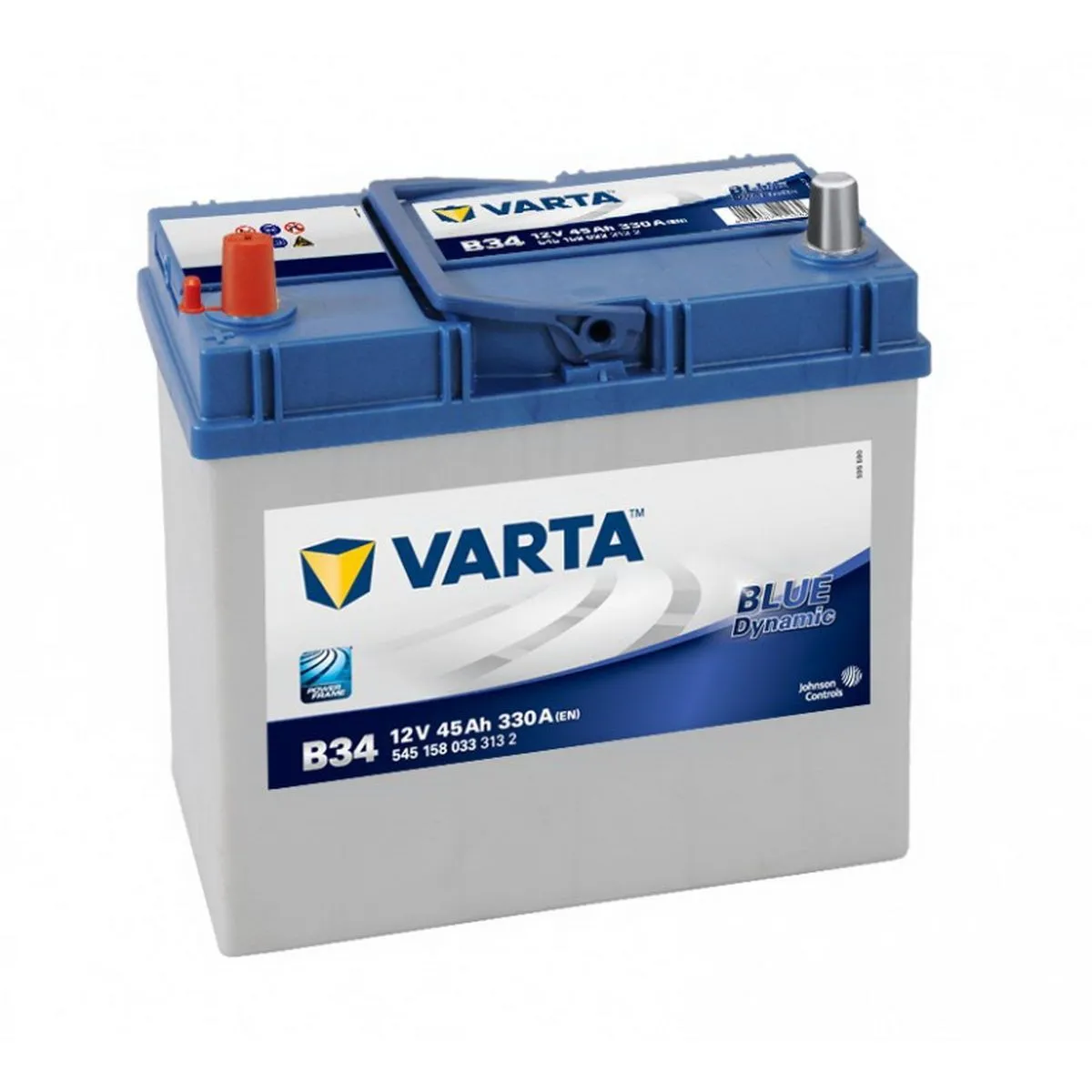 Varta Blue Dynamic B34 45Ач 330А 545 158 033, ПП, стандартные клеммы