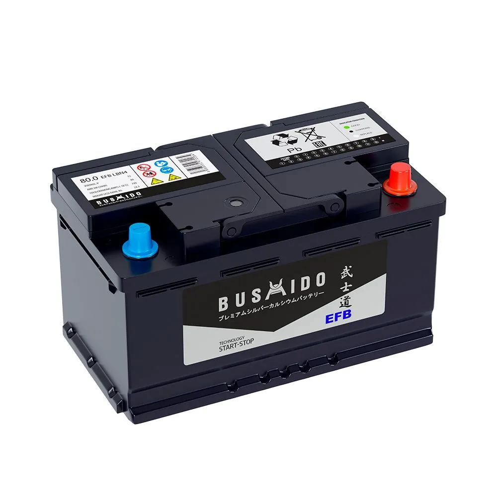 BUSHIDO EFB 80Ач 790А, ОП, стандартные клеммы