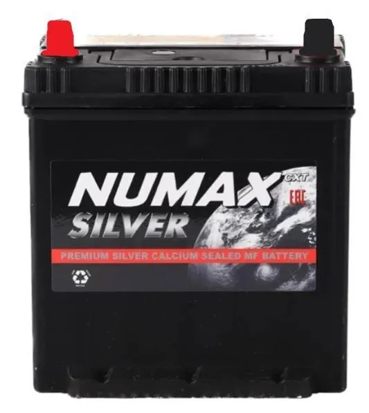 NUMAX 50B19R 44Ач 390А без бортика, ПП, тонкие клеммы