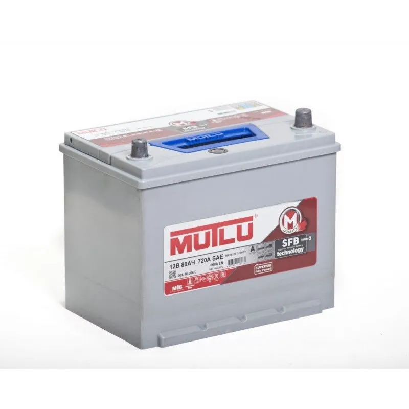Mutlu SFB M3 6СТ-80.1 (95D26FR) 80Ач 660А, ПП, стандартные клеммы