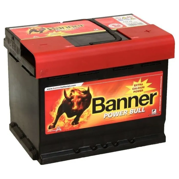 Banner Power Bull P62 19 62Ач 550А, ОП, стандартные клеммы