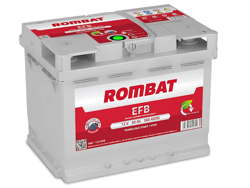 Rombat F260 EFB Start-Stop F260 60АЧ 560А, ОП, стандартные клеммы