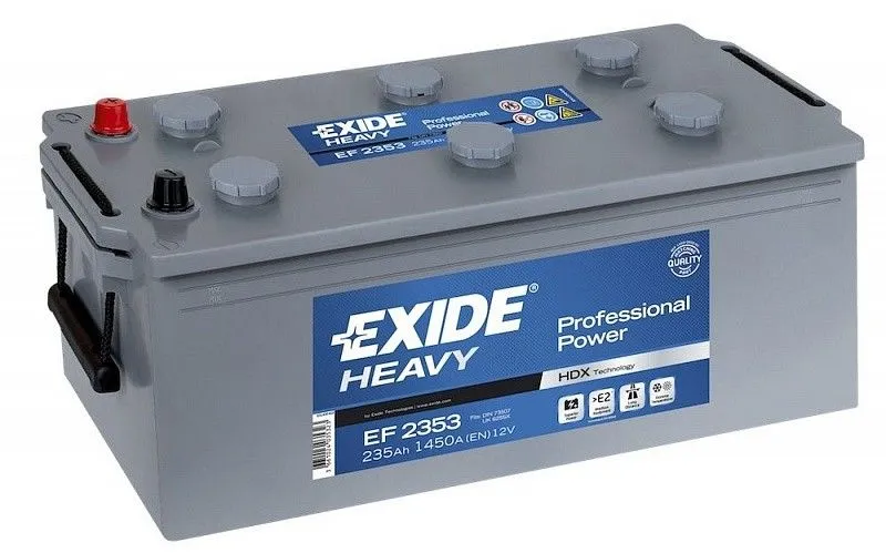 Exide Heavy Professional Power 12V-235Ah EF-2353 235Ач 1300А, ОП, стандартные клеммы