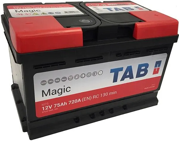 Tab Magic 75Ач 720А 189072 57510 SMF, ОП, стандартные клеммы