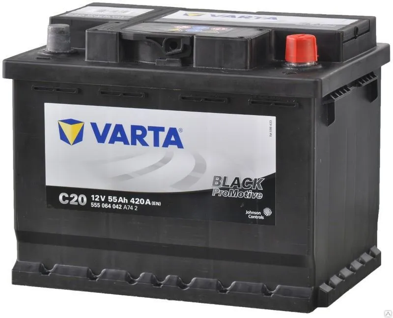 Varta Promotive Black C20 55Ач 420А 555 064 042, ОП, стандартные клеммы