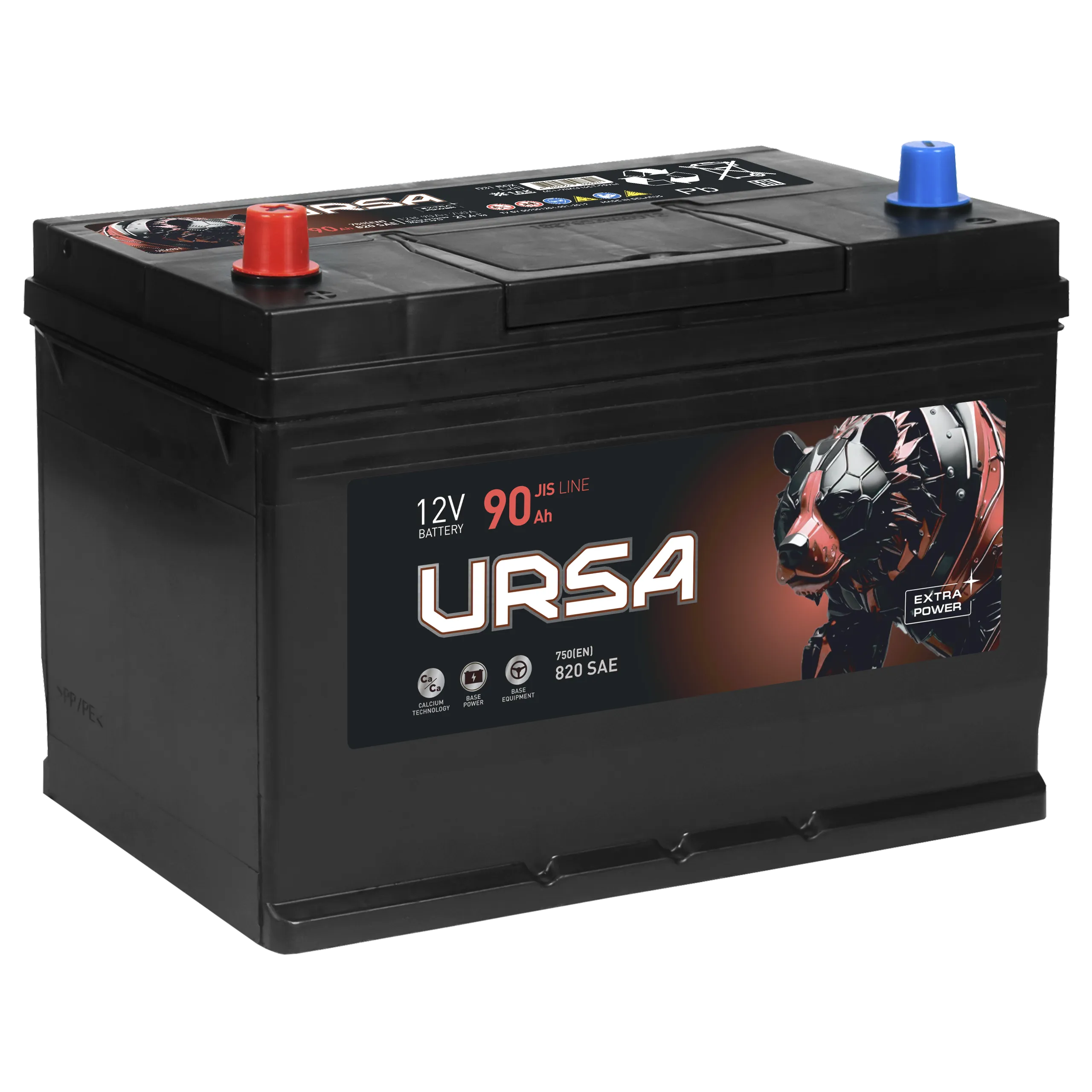 URSA Extra Power Asia 90Ач 820А, ПП, стандартные клеммы