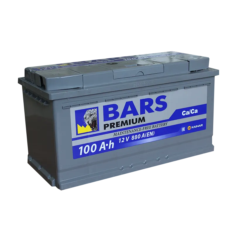 BARS Premium 100Ач 900А, ОП, стандартные клеммы