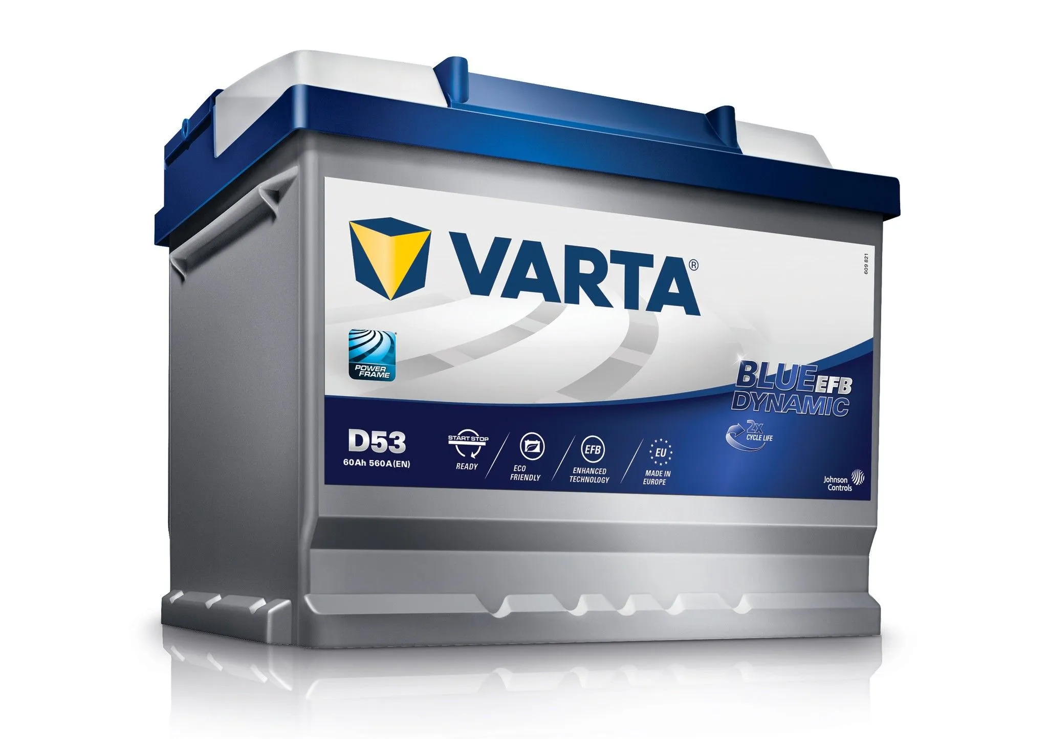 Varta Blue Dynamic EFB Star-Stop D53 60Ач 560А 560 500 056, ОП, стандартные клеммы
