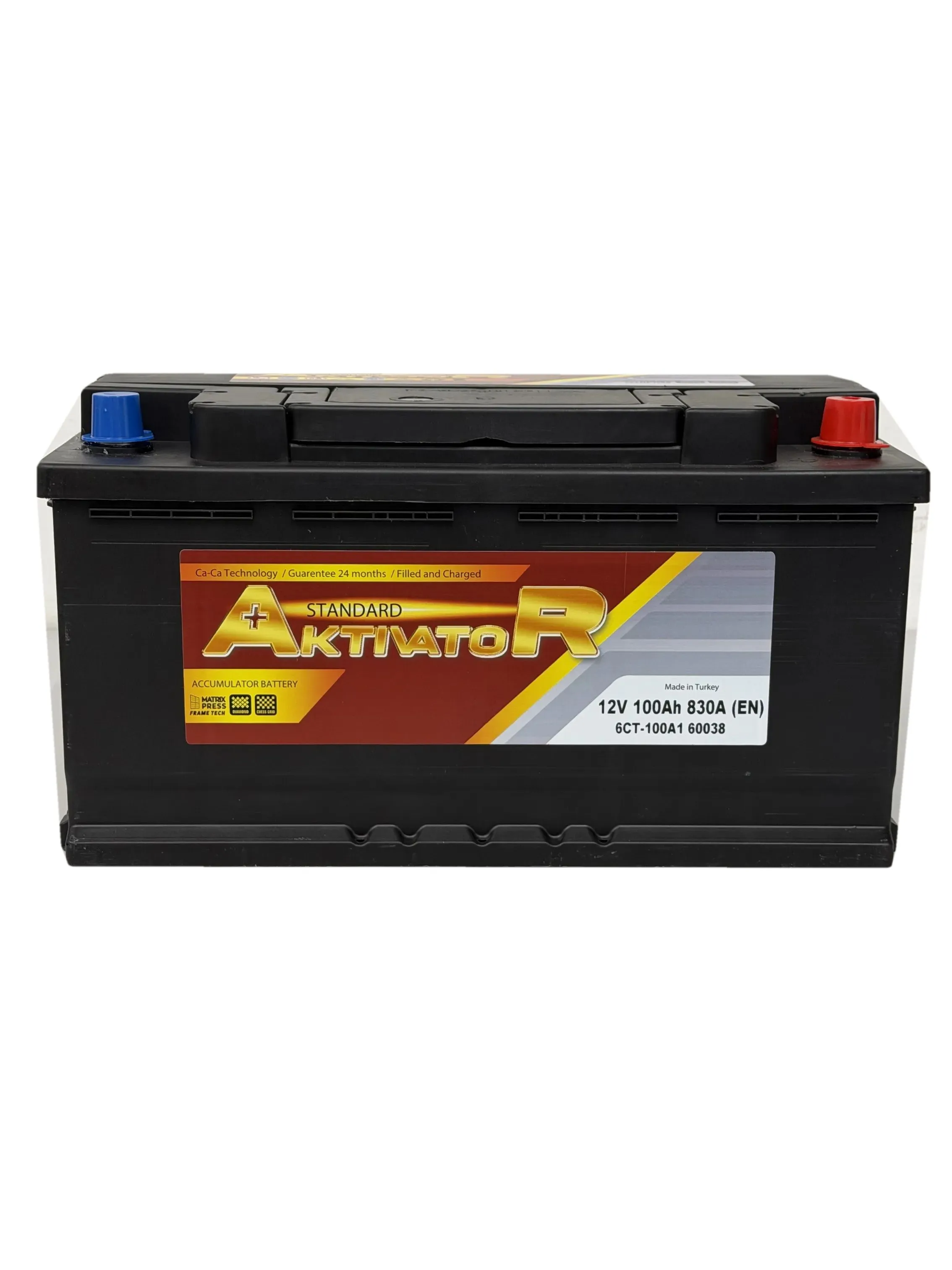 AKTIVATOR 100 Ач 830 А, обратная полярность, стандартные клеммы