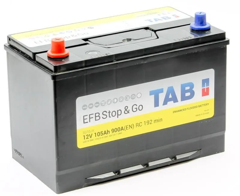 Tab EFB Stop&Go 105Ач 900А 212105 60519 SMF, ПП, стандартные клеммы