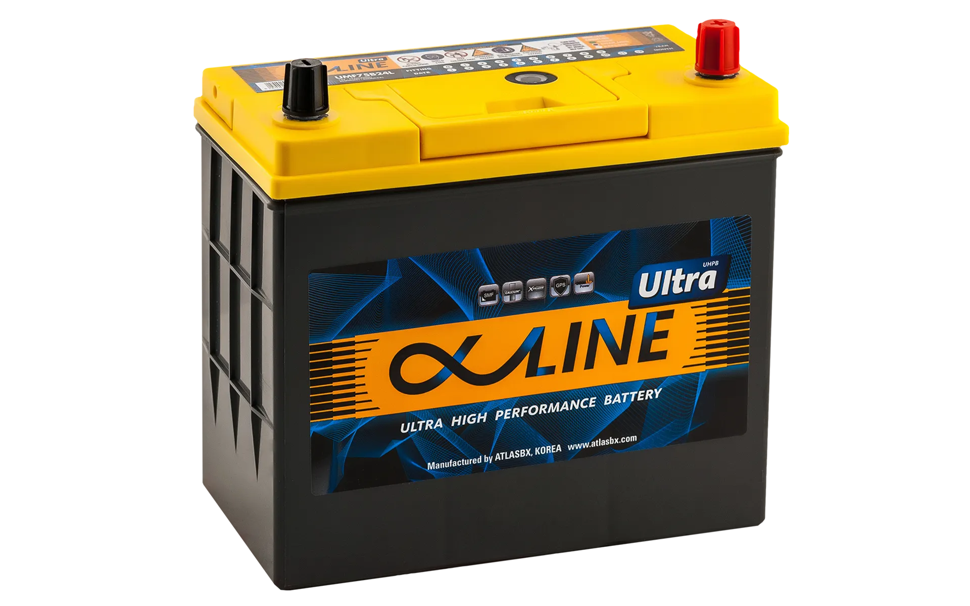 Alphaline Ultra 59 (75B24L) 59АЧ 550А, ОП, тонкие клеммы