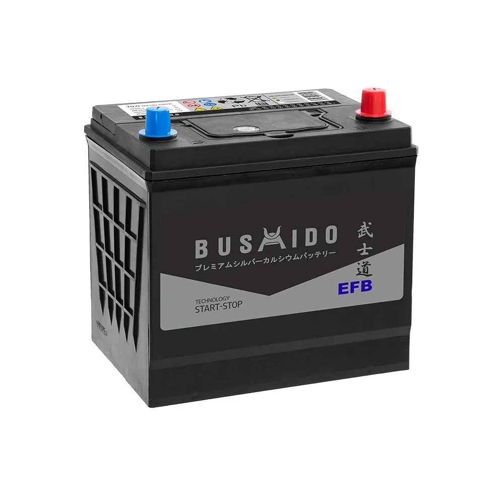 BUSHIDO EFB (95D23L) 70Ач 670А, ОП, стандартные клеммы