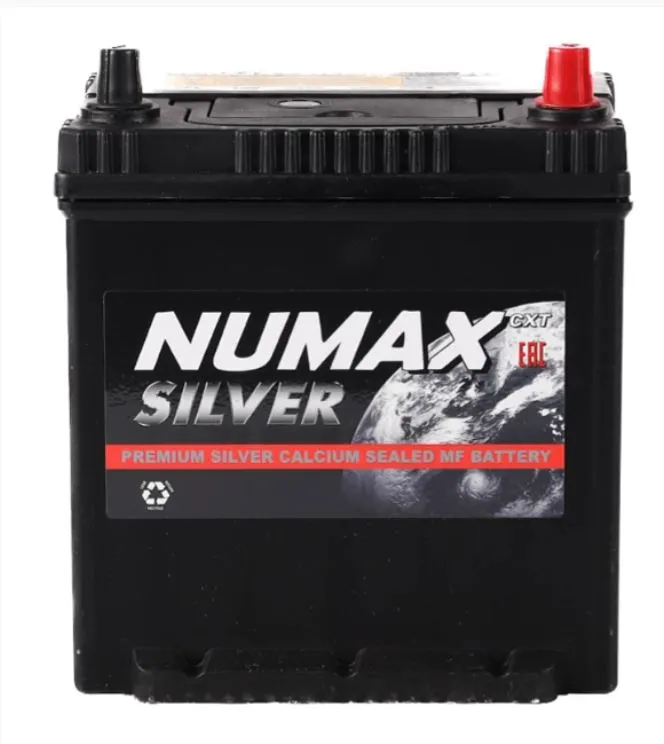 NUMAX 50B19L 44Ач 390А бортик, ОП, тонкие клеммы