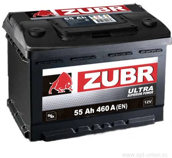 ZUBR Ultra NPR 55Ач 530А, ПП, стандартные клеммы