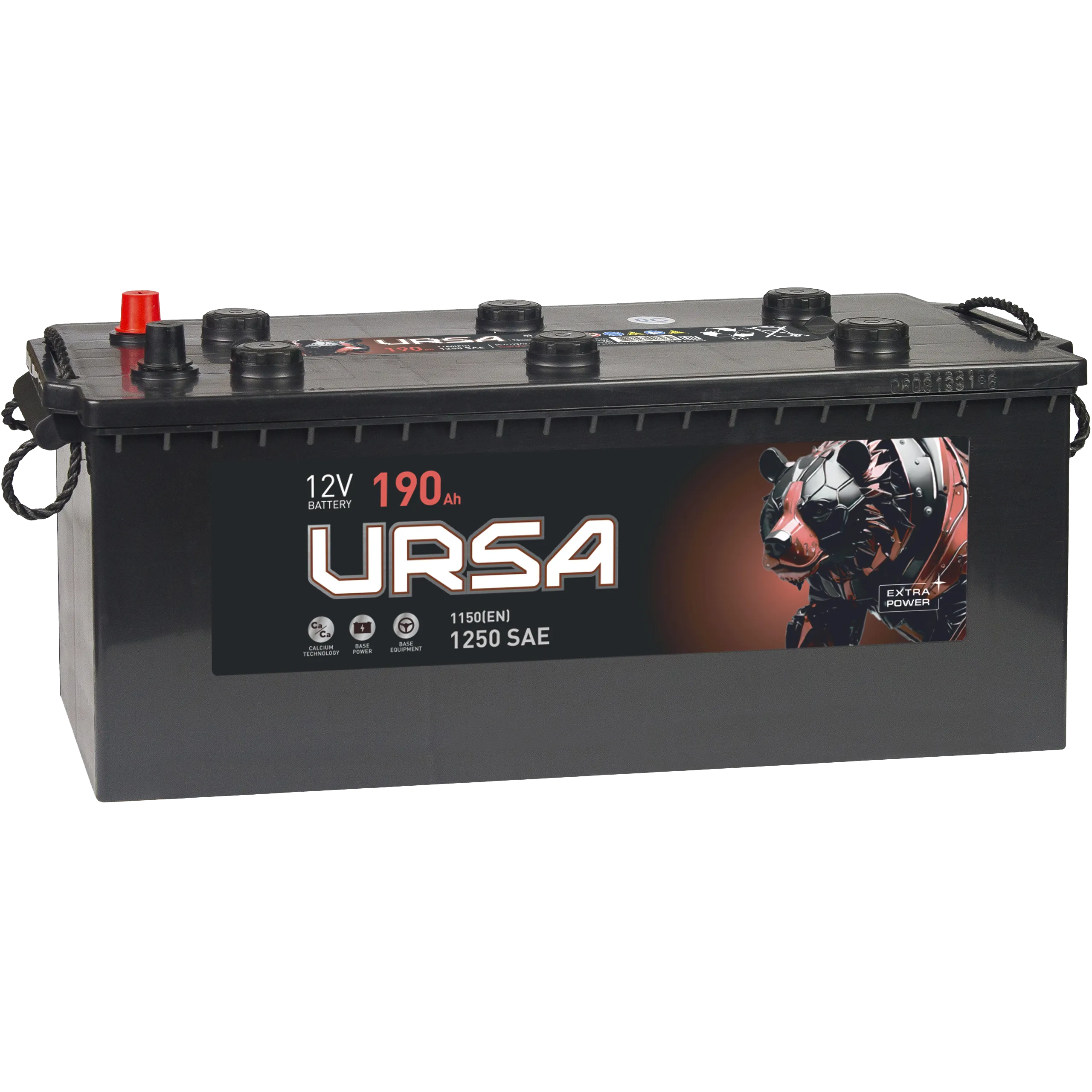 URSA Extra Power 190Ач 1250А, ОП, стандартные клеммы