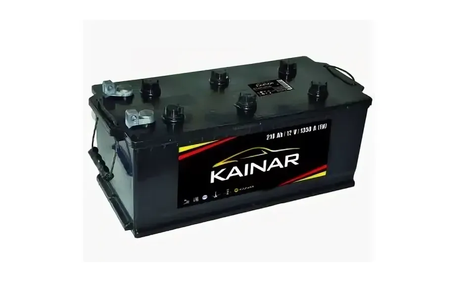 Kainar 210Ач 1350А болт, ПП, клеммы под болт