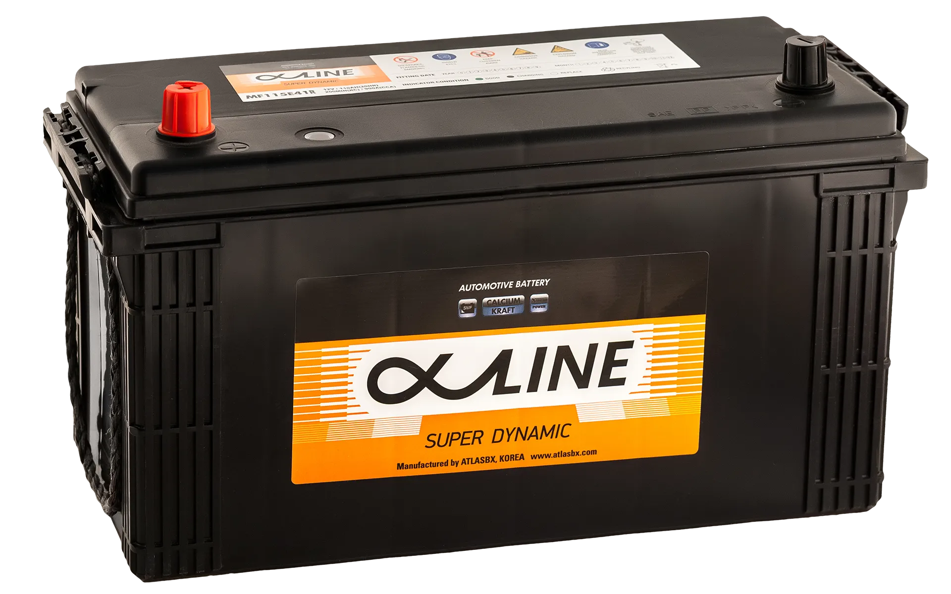 Alphaline Super Dynamic 110 (115E41R) 110Ач 900А, ПП, клемма под гайку