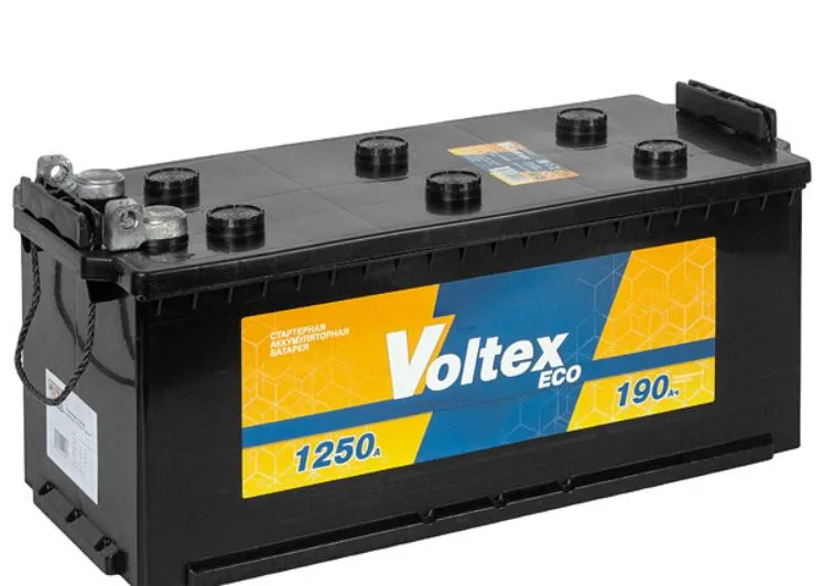 Voltex 190Ач 1250А болт, ПП, клеммы под болт