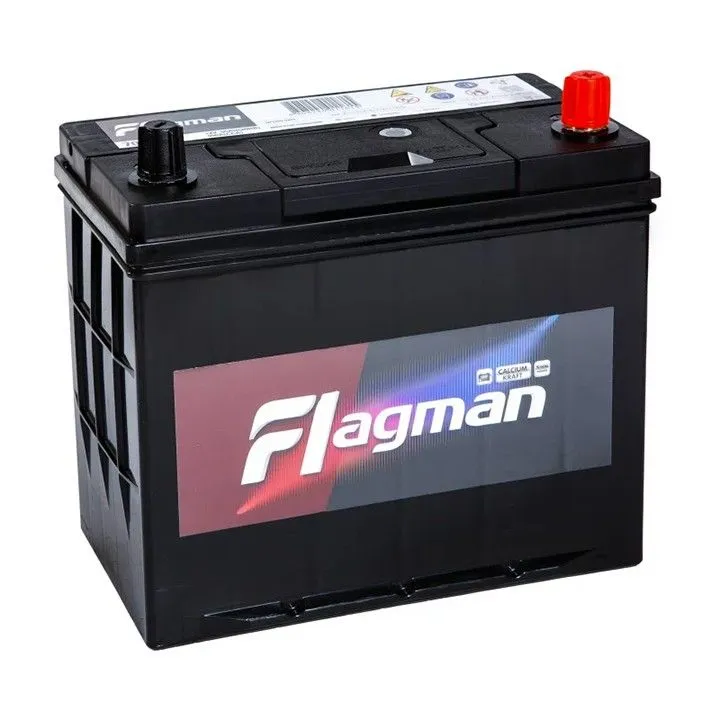 Flagman 70B24L 55Ач 490А, ОП, тонкие клеммы
