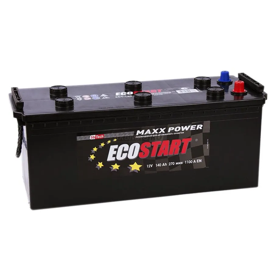 Ecostart 6CT-140 NR 140Ач 1100А, ОП, стандартные клеммы