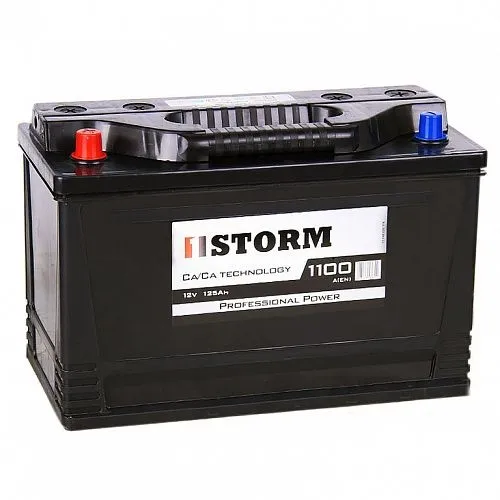 STORM ASIA 125Ач 1100A, ПП, стандартные клеммы