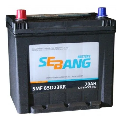 Sebang SMF 85D23KR 70Ач 610А, ПП, стандартные клеммы