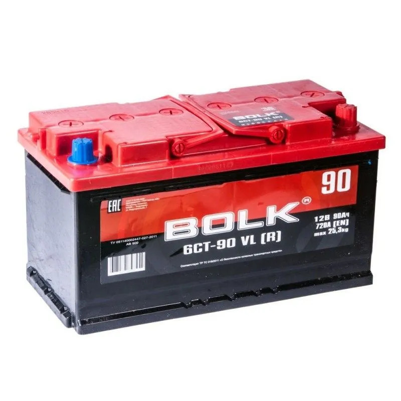 Bolk 90Ач 720А, ОП, стандартные клеммы