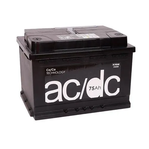 AC/DC 6ст-75 75Ач 610А, ПП, стандартные клеммы