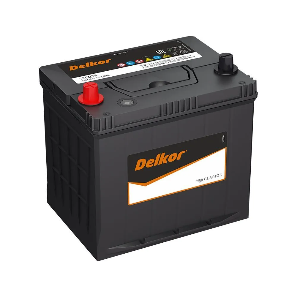 DELKOR 75D23R 65Ач 520А, ПП, стандартные клеммы