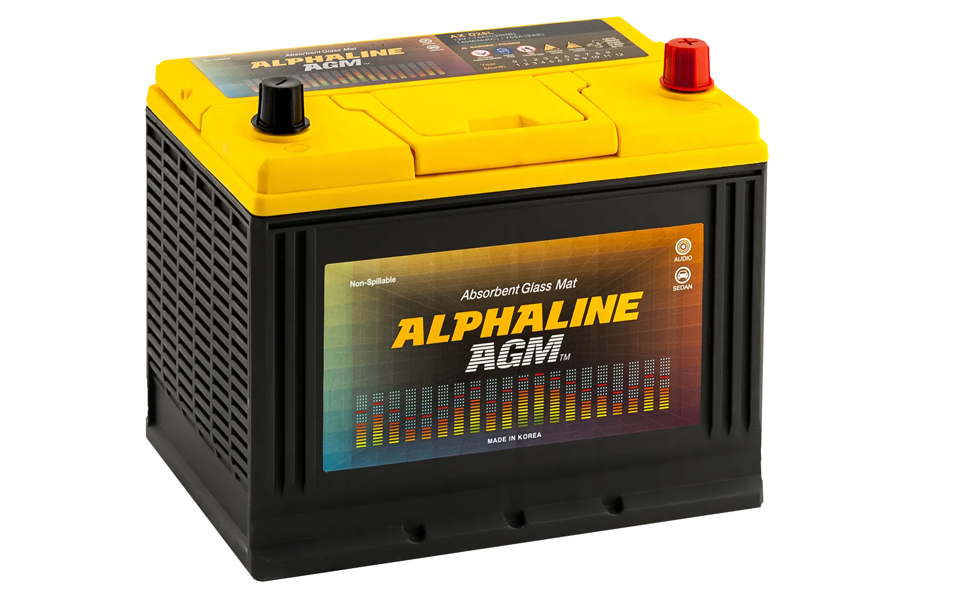 Alphaline AGM AX D23L 50Ач 550А, ОП, стандартные клеммы