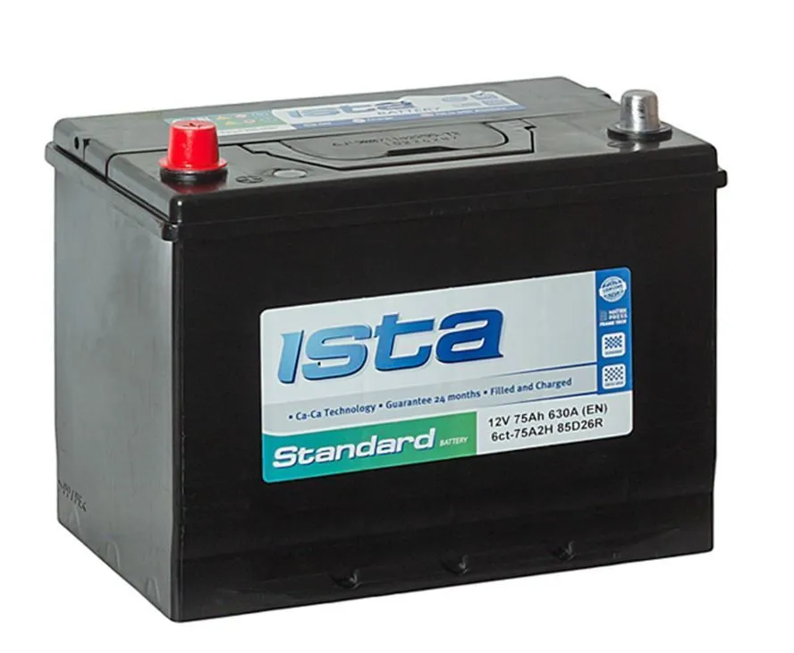 ISTA Asia 85D26R 75Ач 630А, ПП, стандартные клеммы