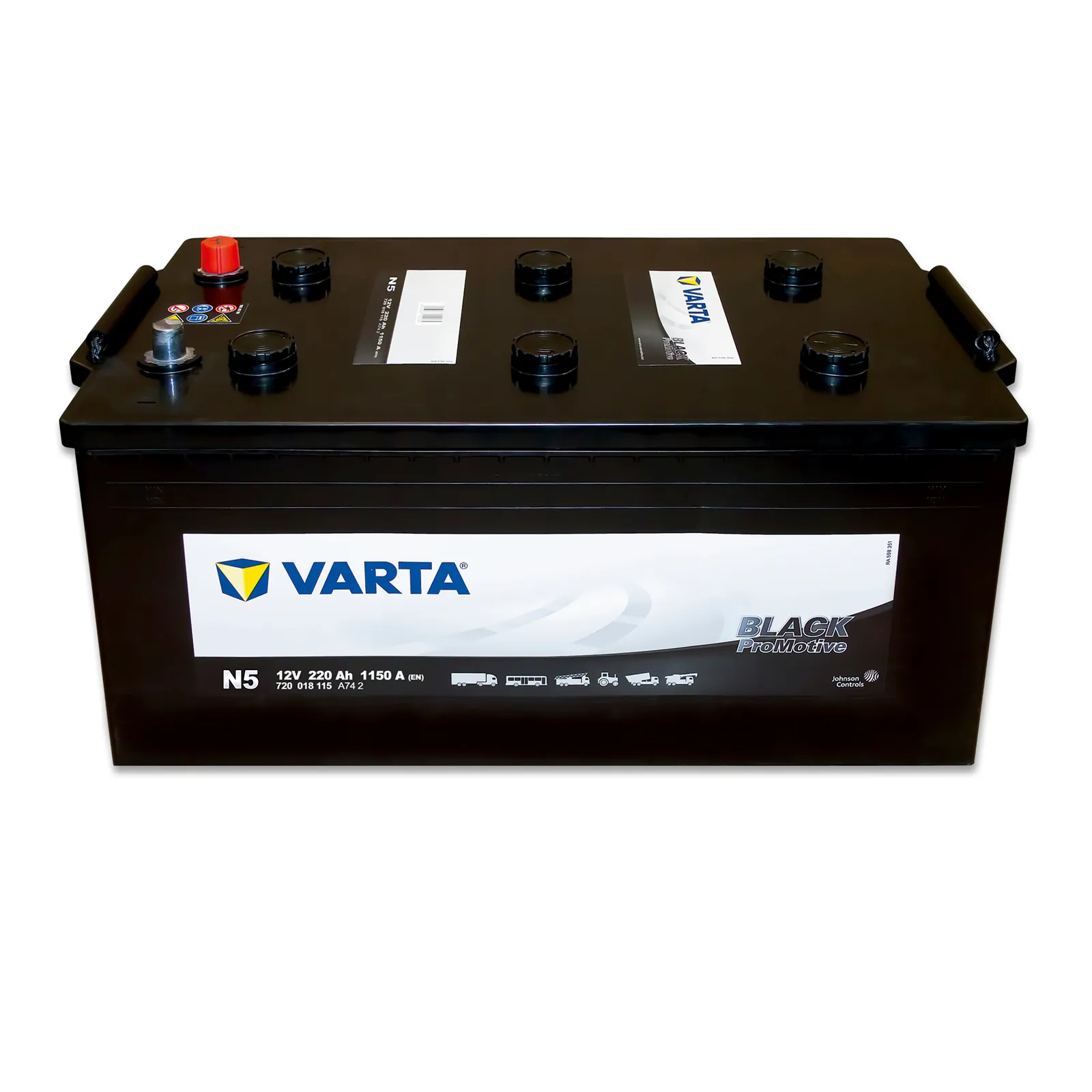 Varta Promotive Black N5 220Ач 1150А 720 018 115, ОП, стандартные клеммы