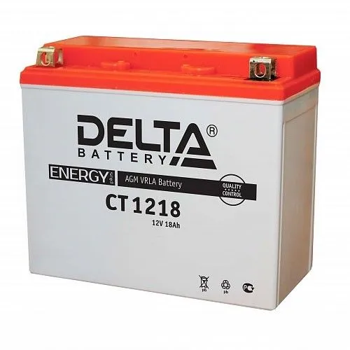 Delta CT 1218 YTX20-BS, YTX20H, YB16-B-CX, YB16-B, YB18-A 18Ач 270А, ПП, клеммы под болт