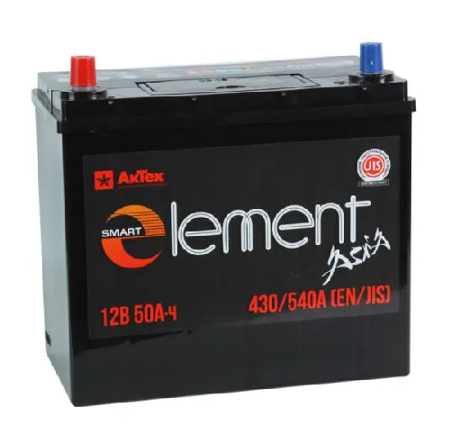 Smart Element Asia 60B24R 50Ач 430А, ПП, тонкие клеммы