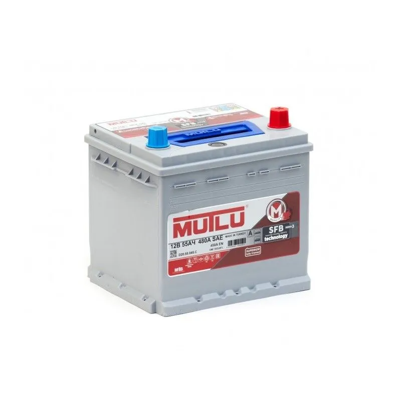 Mutlu SFB M3 6СТ-55.0 (55D20FL) 55Ач 450А, ОП, стандартные клеммы