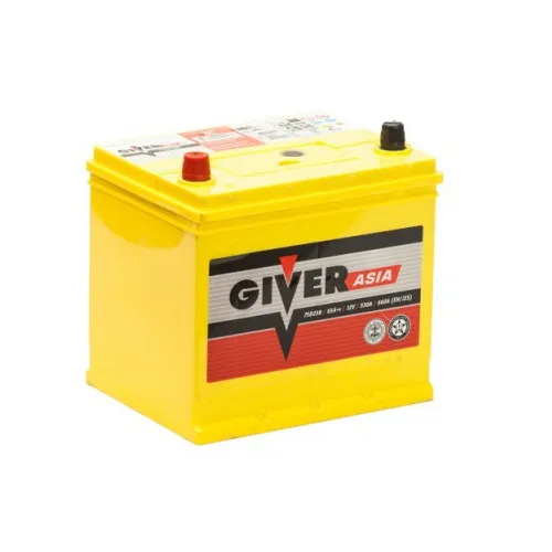GIVER ASIA 6СТ-65.0 VL3 75D23L 65Ач 530А, ОП, стандартные клеммы