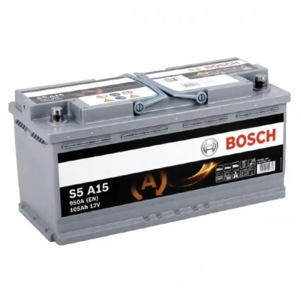 Bosch AGM S5 A15 105Ач 950А 0 092 S5A 150, ОП, стандартные клеммы