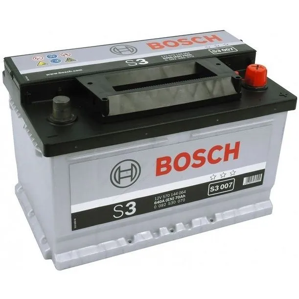 Bosch S3 007 70Ач 640А 0 092 S30 070, ОП, стандартные клеммы
