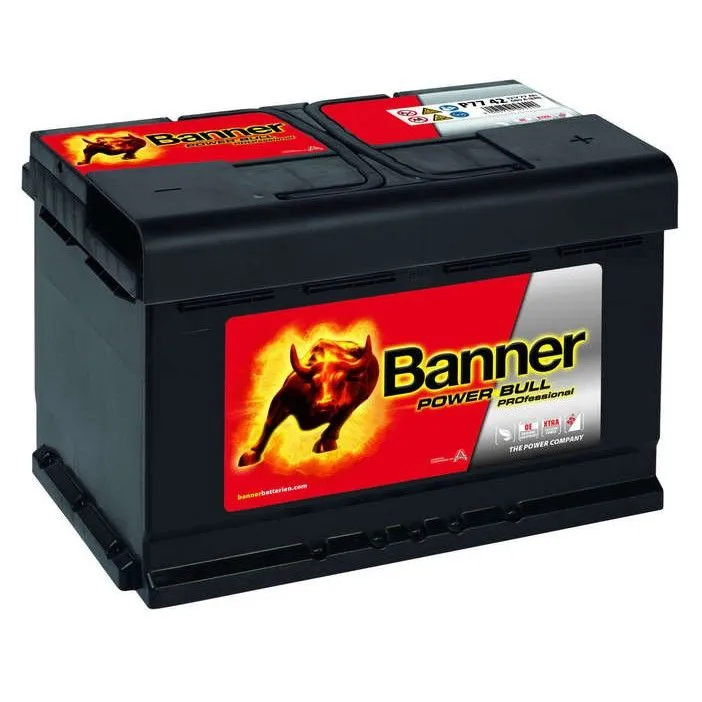Banner Power Bull Pro 77 40 77Ач 700А, ОП, стандартные клеммы