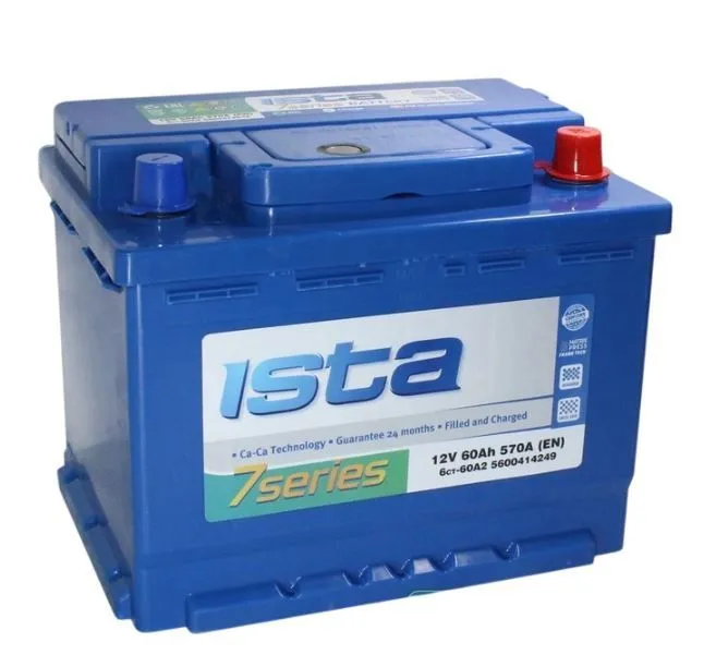 ISTA 7 Series 60Ач 570А, ОП, стандартные клеммы