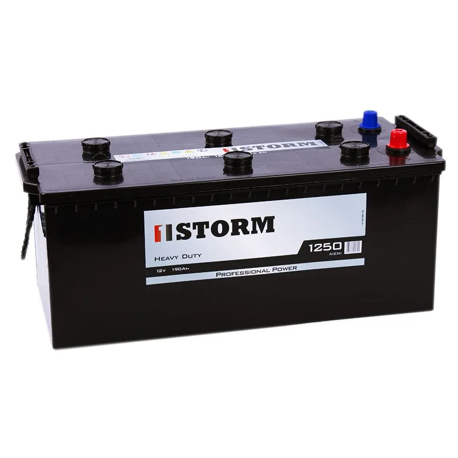 STORM PROFESSIONAL POWER 190Ач 1250A, ОП, стандартные клеммы