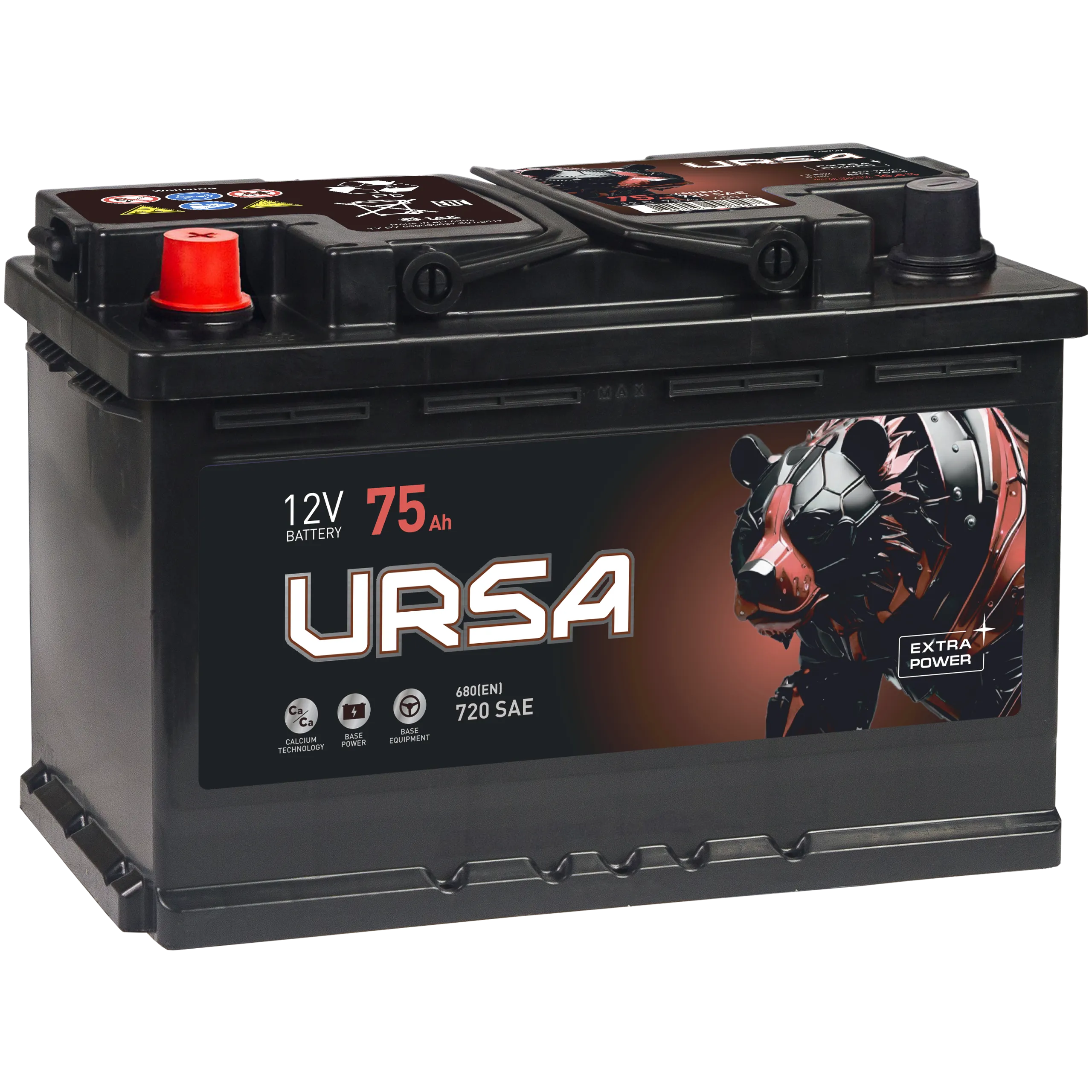 URSA Extra Power 75Ач 720А, ПП, стандартные клеммы