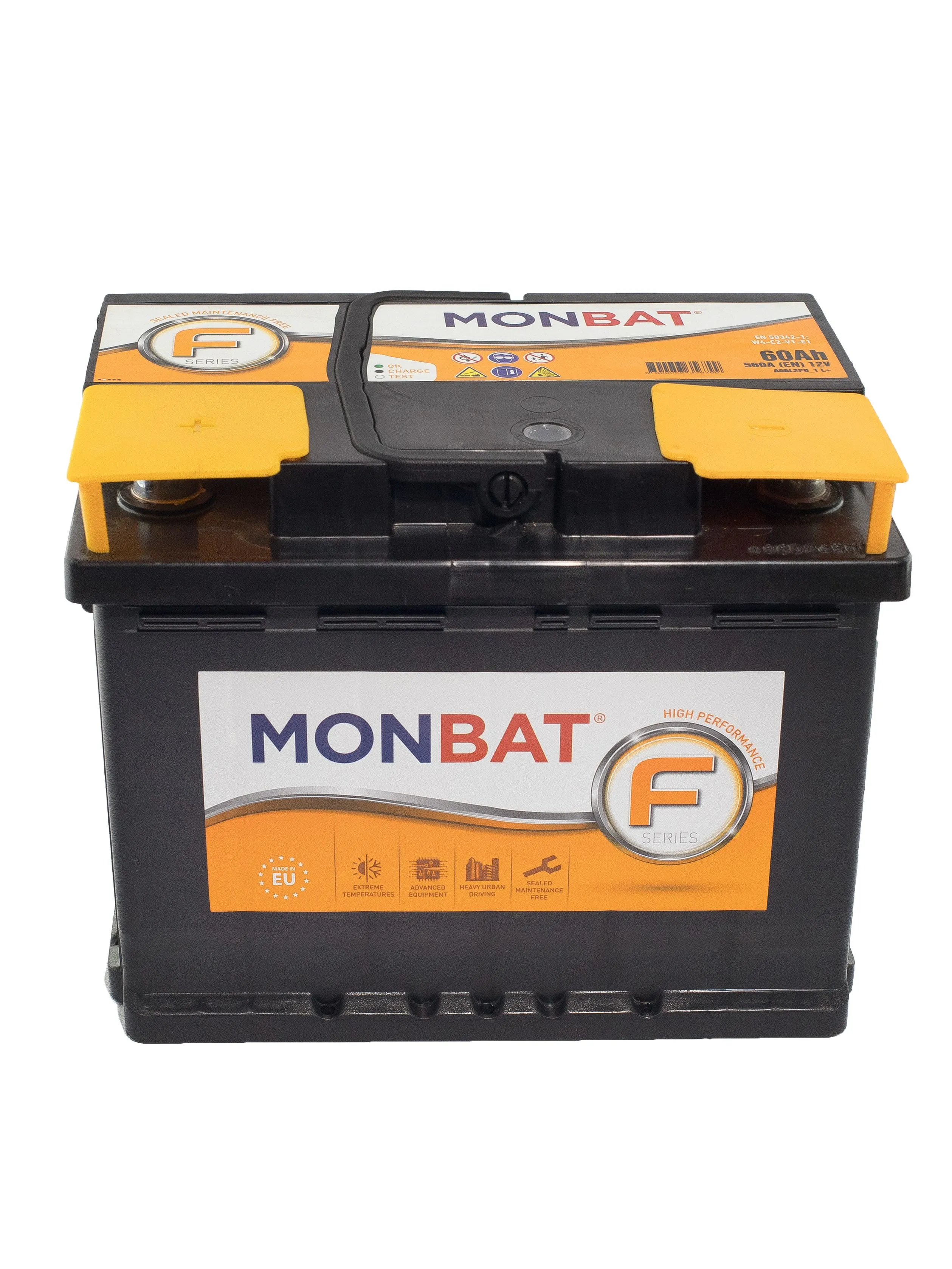 MONBAT "F" (FORMULA) 60Ач 600А, ПП, стандартные клеммы
