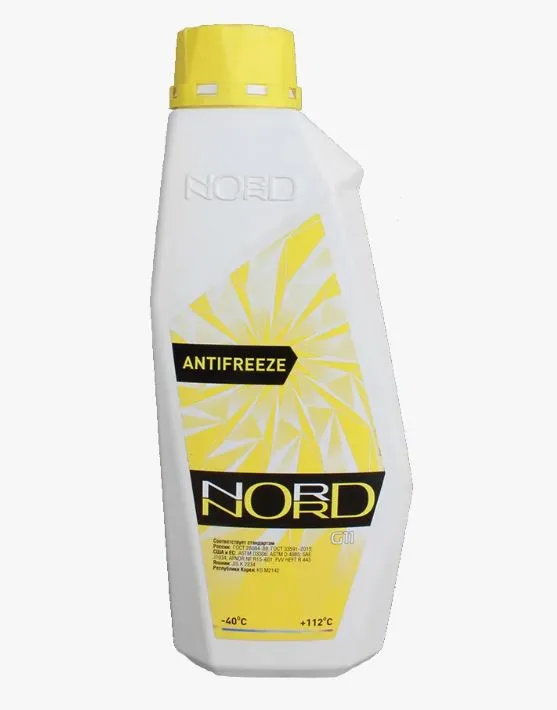 Антифриз NORD High Quality Antifreeze готовый -40C желтый 1 кг NY 20409