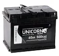 Аккумулятор для легкового автомобиля <b>UNICORN Black 60Ач 500А</b>