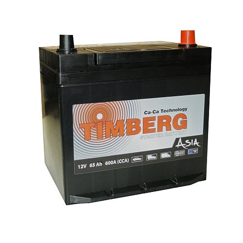 Аккумулятор автомобильный Timberg Аsia MF 75D23L 65Ач 600А Обратная полярность (232x173x225)
