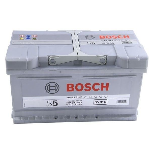 Аккумулятор автомобильный Bosch Silver Plus S5 010 85Ач 800А Обратная полярность (315x175x175) 0 092 S50 100