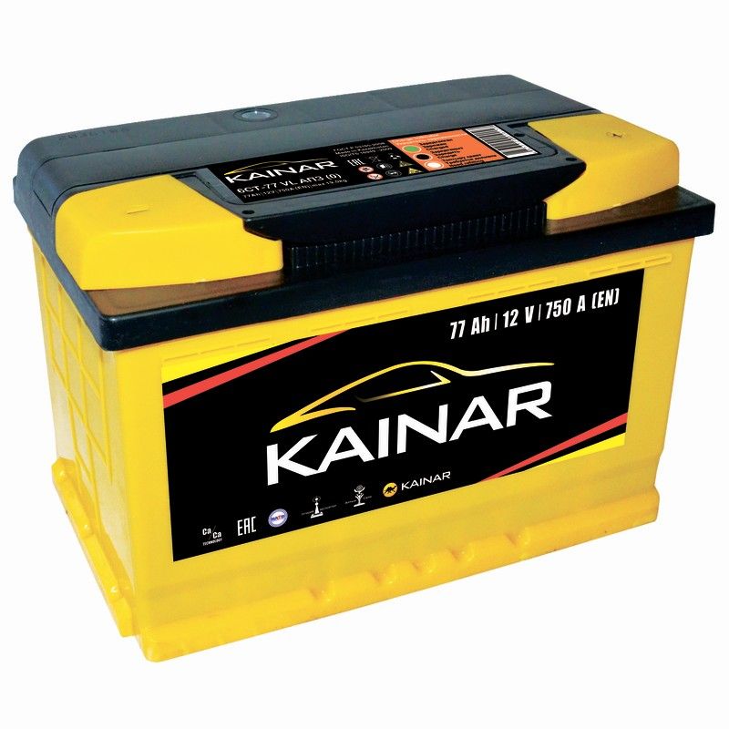 Аккумулятор автомобильный Kainar 77Ач 750А Обратная полярность (278х175х190)